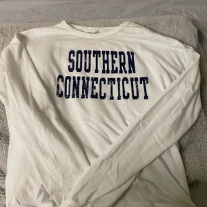 White Southern Connecticut State University Sweater- Small
